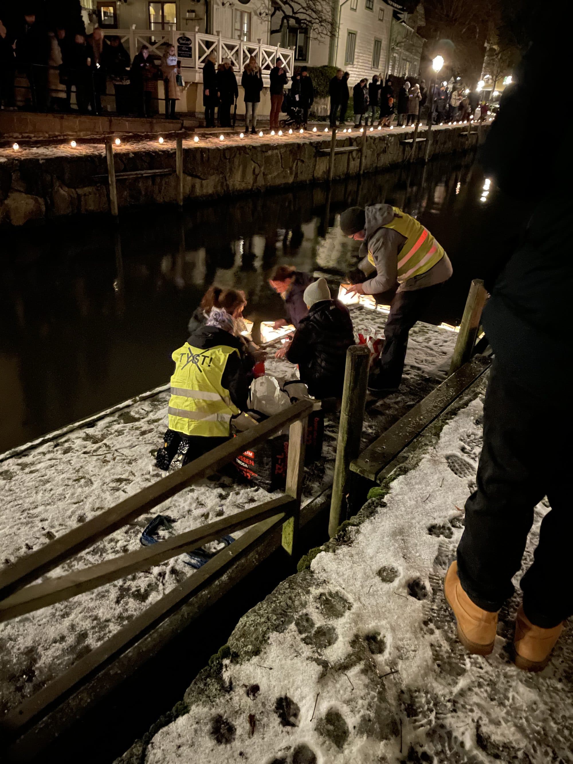 Rislyktorna sjösätts i Trosaån under En kväll för livet